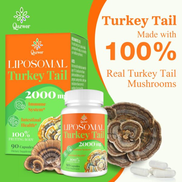 Suplemento natural de cola de pavo en cápsulas liposomales