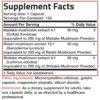 Suplemento natural con complejo triple de hongos medicinales