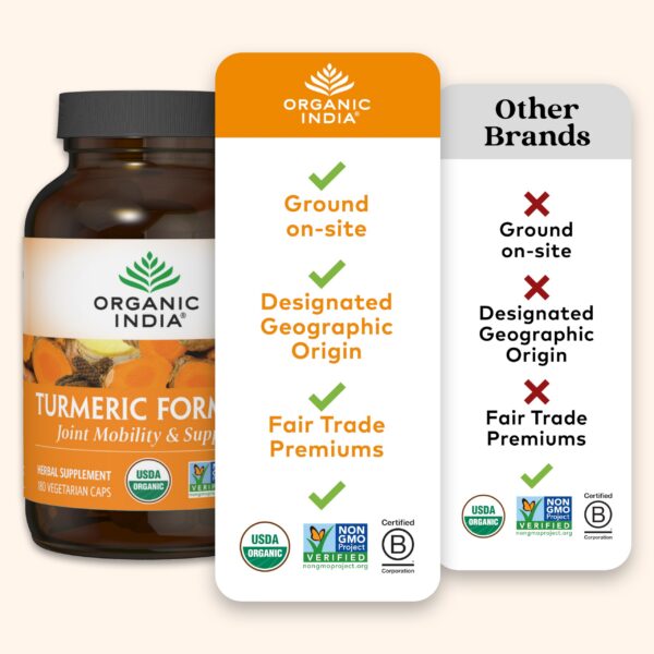 Suplemento natural cúrcuma y especias ayurvédicas 180 cápsulas