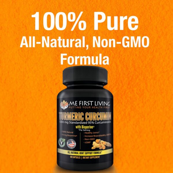 Suplemento natural cúrcuma Me First Living 60 cápsulas veganas