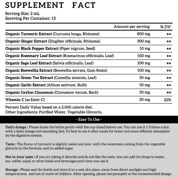 Suplemento natural con cúrcuma pimienta negra para movilidad