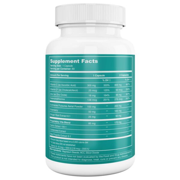 Suplemento natural DK Vita con jengibre y propóleos inmunidad