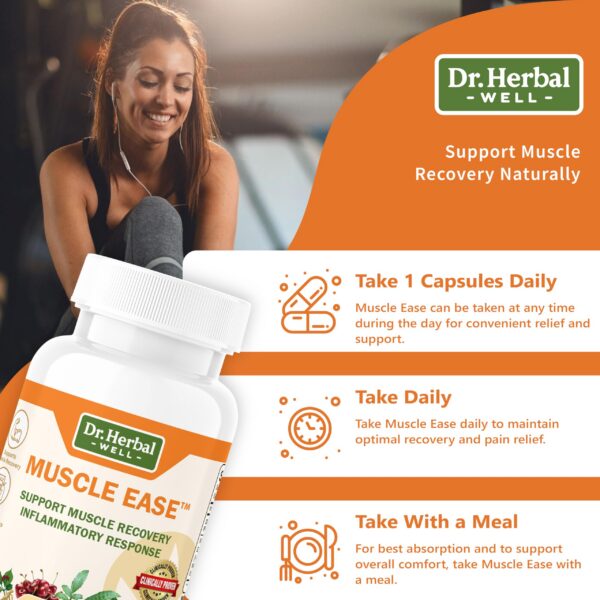 Suplemento natural DR.HERBAL WELL Muscle Ease para articulaciones
