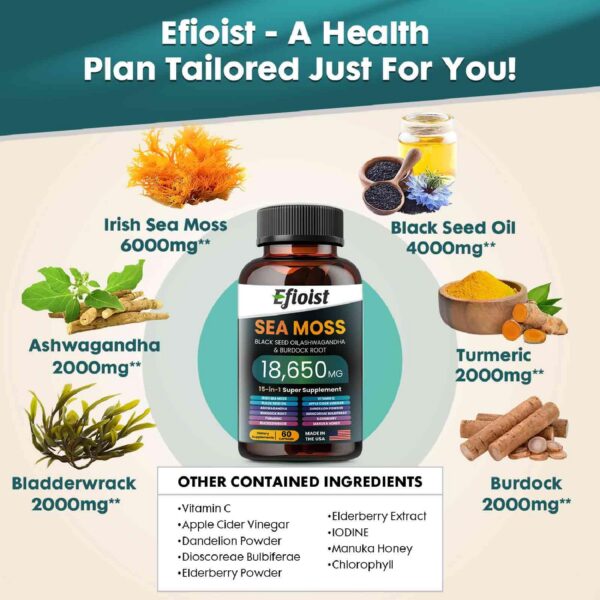 Suplemento natural Efioist que fortalece piel y cabello
