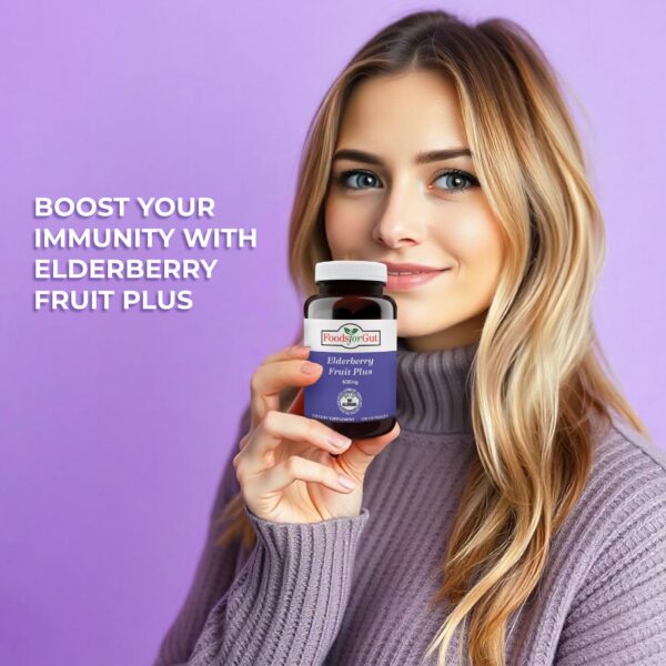 Suplemento natural Foods For Gut Saúco Negro con antioxidantes