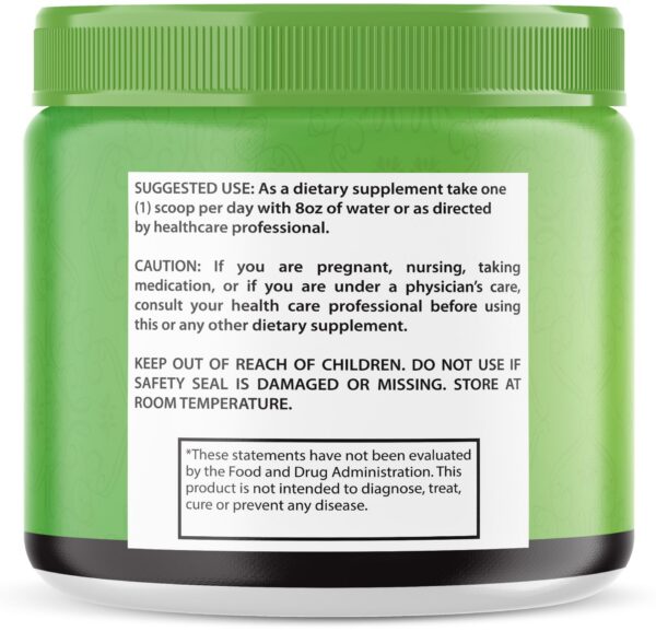 Suplemento natural en frasco para salud y bienestar general