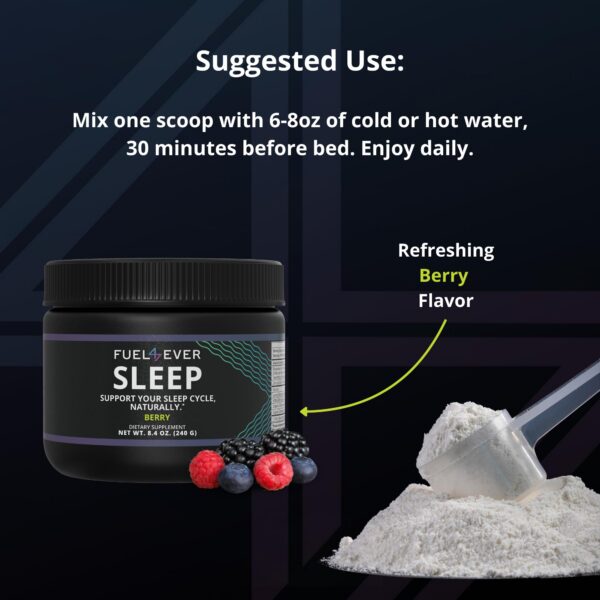 Version 1.0.0 Suplemento natural Fuel 4 Ever sueño magnesio glicina