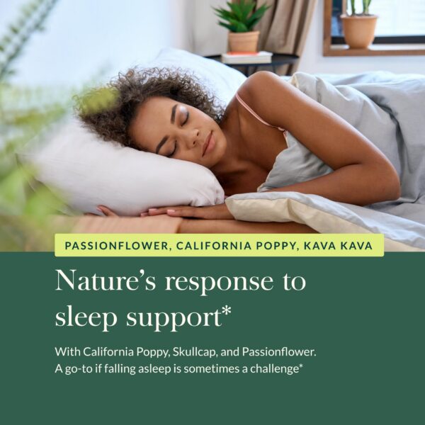 Suplemento natural Gaia Herbs para noches con insomnio ocasional