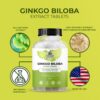 Suplemento natural ginkgo biloba Amazing Botanicals 30 tabletas