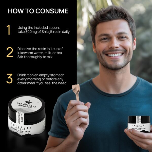 Suplemento natural himalaya shilajit para salud cognitiva