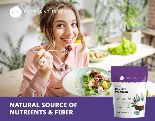 Suplemento natural Kate Naturals inulina de agave alta calidad
