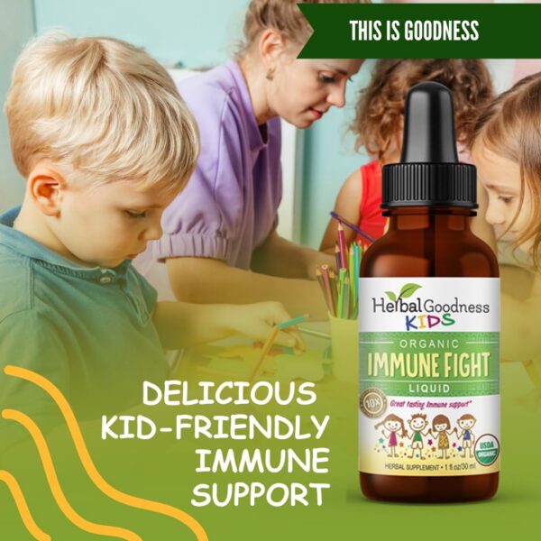 Suplemento natural Kids Immune Support 1 onza gotas para niños