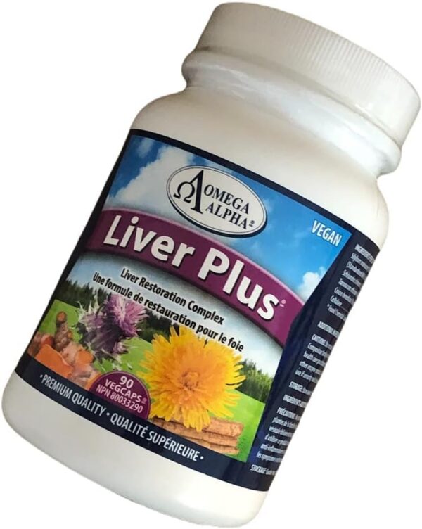 Suplemento natural Liver Plus Omega Alpha 90 cápsulas