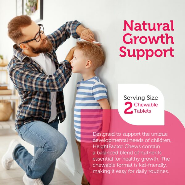Version 1.0.0 Suplemento natural masticable Zahler HeightFactor niños