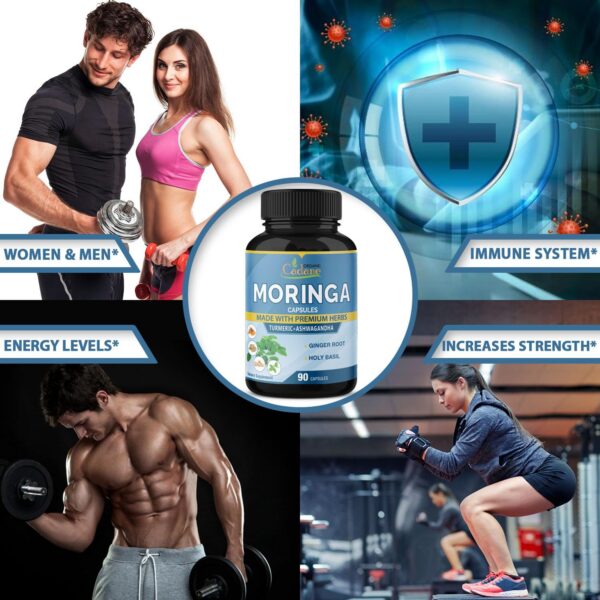 Suplemento natural Moringa Cadane 90 cápsulas