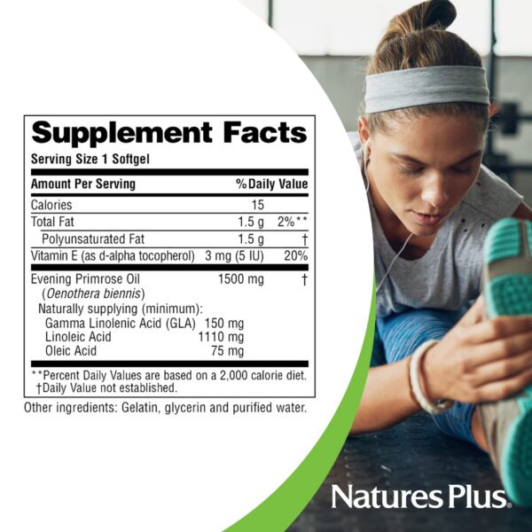 Suplemento natural Natures Plus Ultra EPO aceite onagra