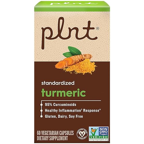 Suplemento natural plnt cúrcuma apoya articulaciones y corazón