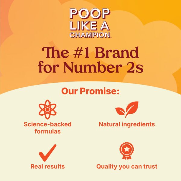 Suplemento natural Poop Like a Champion para digestión ligera