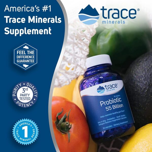 Suplemento natural probiótico Trace Minerals para digestión