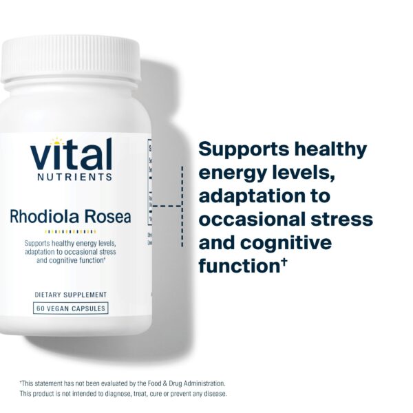 Version 1.0.0 Suplemento natural Rhodiola Rosea para memoria y estrés Vital Nutrients