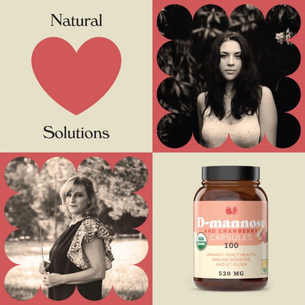 Suplemento natural de salud urinaria D-Mannosa cranberry