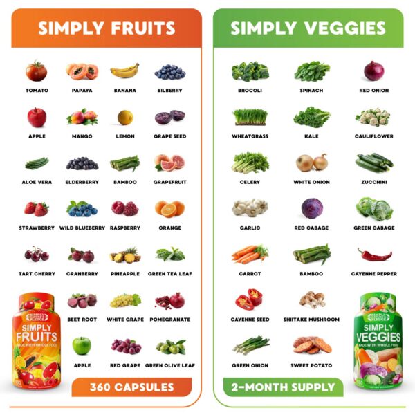 Suplemento natural Simply Nature's Pledge cocos y vegetales