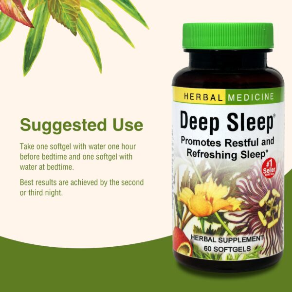 Suplemento natural para sueño calmado Herbs Etc Deep Sleep