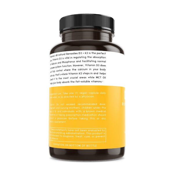 Suplemento natural Thomas D3 K2 con absorción mejorada