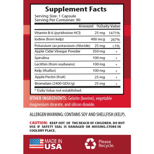 Suplemento natural vinagre sidra con vitaminas y minerales