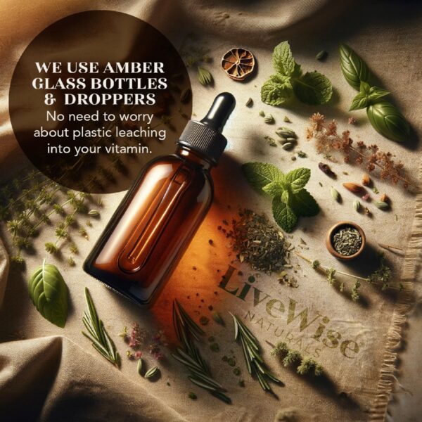 Suplemento natural vitaminas b12 vegana líquida