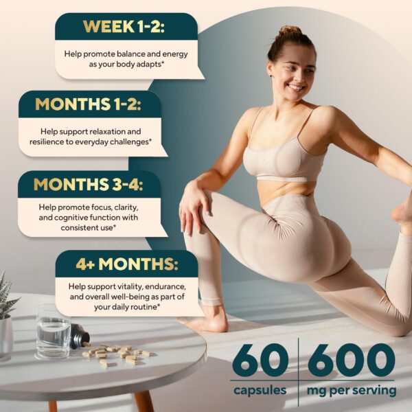 Suplemento natural VitaUp Ashwagandha KSM-66 apoyo al sistema inmune