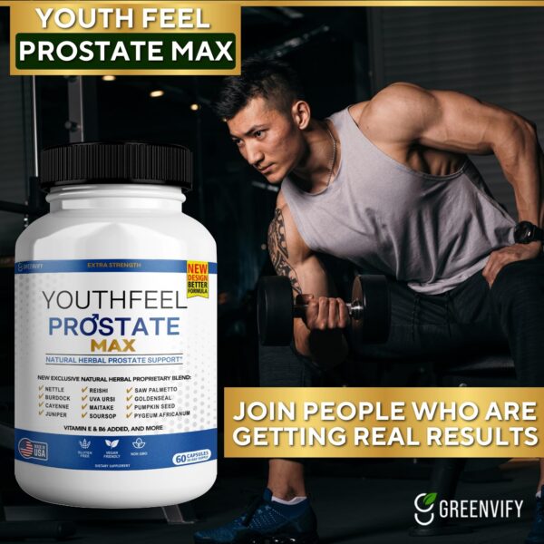 Suplemento natural Youthfeel Prostate Max para hombres