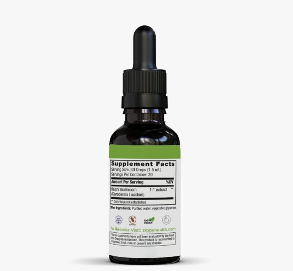 Suplemento natural Ziggy Health extracto vegetal reishi