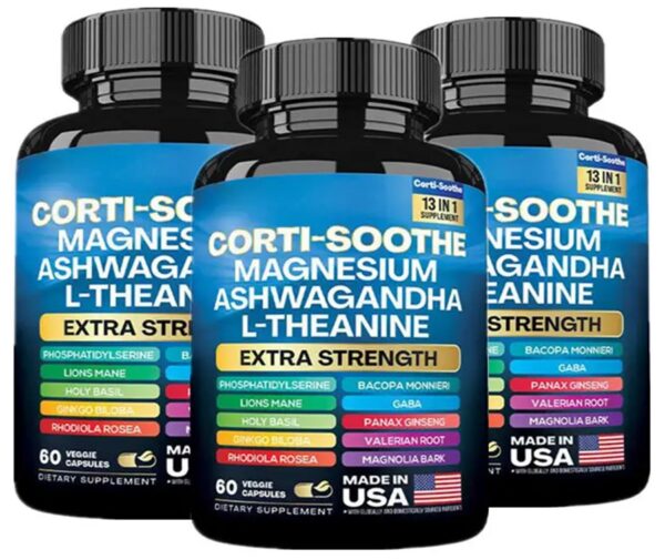 Suplemento natural Zoyava Corti-Soothe para salud adrenales