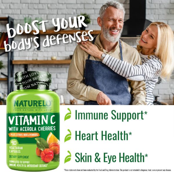 Suplemento NATURELO Vitamina C limpio sin aditivos