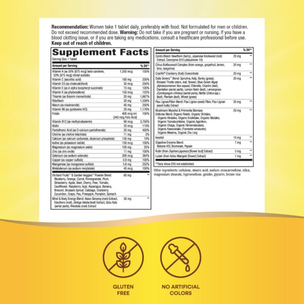 Suplemento Nature's Way Alive multivitaminas para mujeres 50+