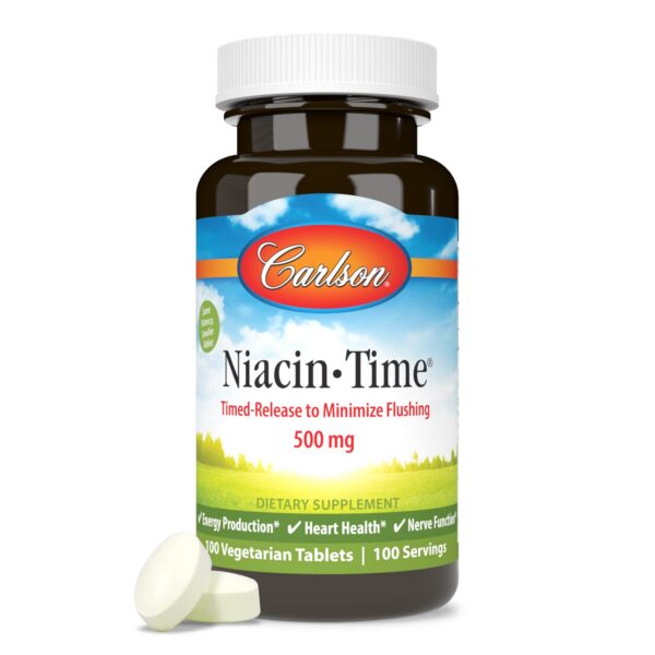 Suplemento Niacin-Time liberación prolongada Carlson