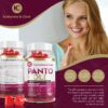 Suplemento no GMO vitamina B5 y biotina Panto Gold para piel