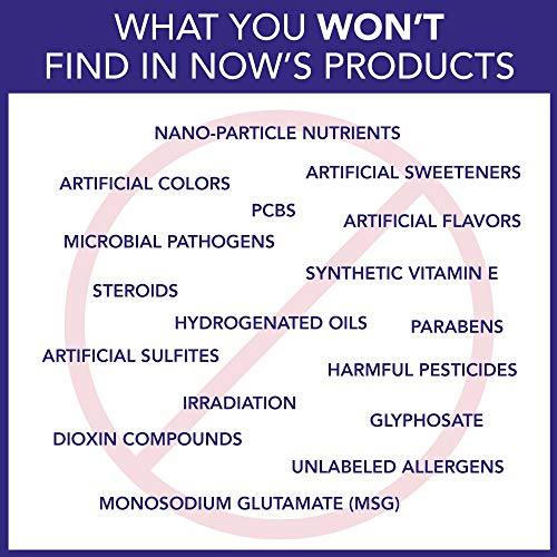 NOW Nutra Flora Fos envase y polvo mostrando contenido