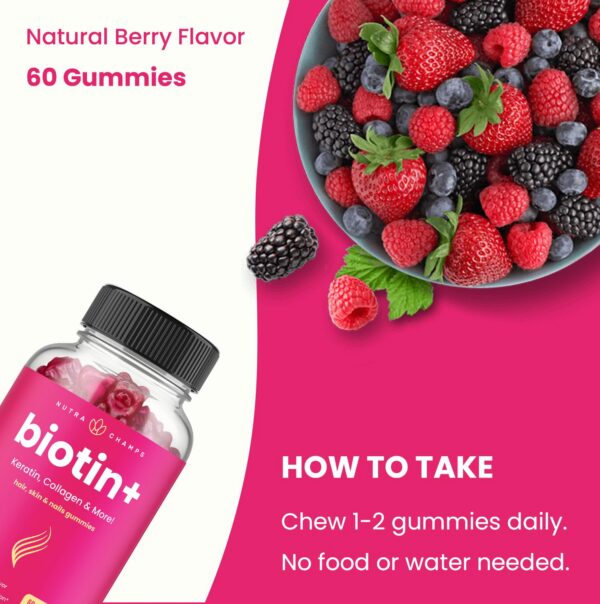 Version 1.0.0 Suplemento NutraChamps Biotina para cabello y piel