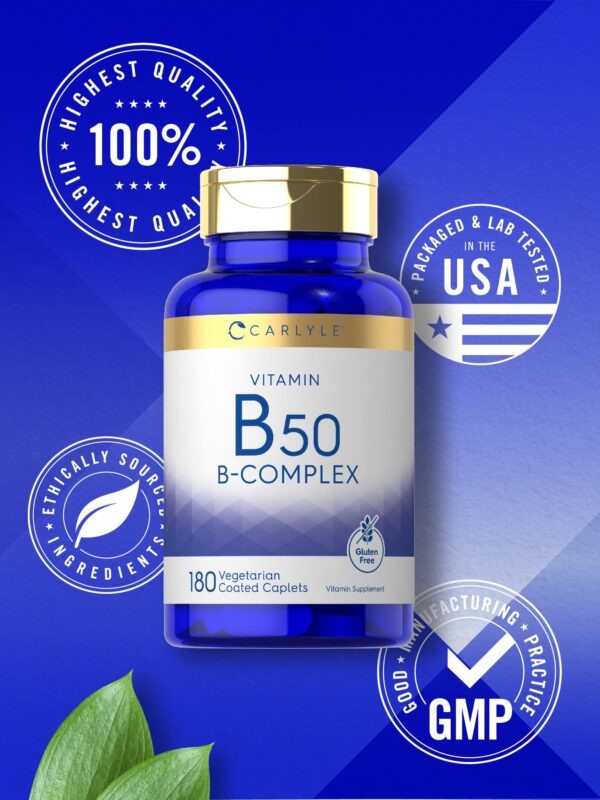 Suplemento nutricional carlyle vitamina b50 complejo alta calidad