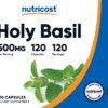 Version 1.0.0 Suplemento Nutricost albahaca sagrada 500 mg paquete 120