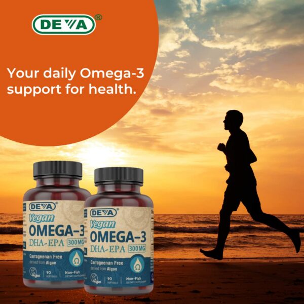 Suplemento Omega-3 DHA de algas DEVA vegano y sin ingredientes animales