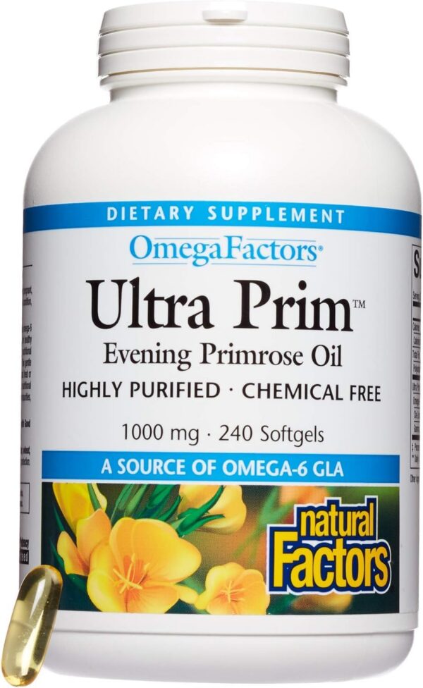 Version 1.0.0 Suplemento omega 6 con certificación Natural Factors Ultra Prim