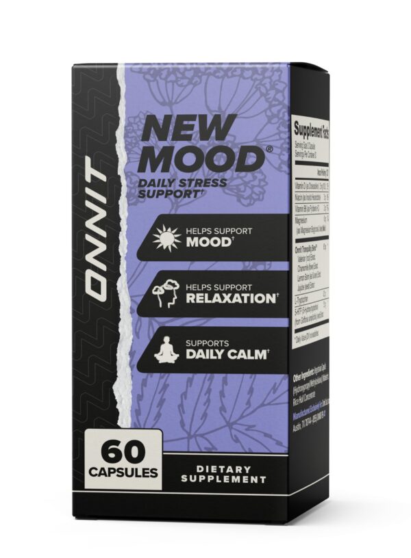 Suplemento ONNIT New Mood para equilibrio y sueño reparador