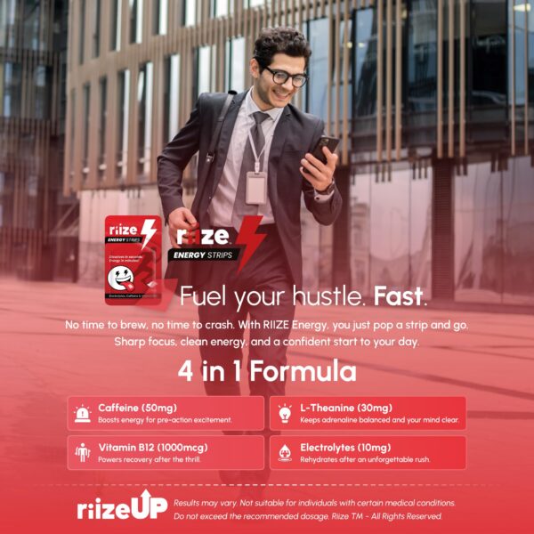 Suplemento oral vegano Riize energía y enfoque