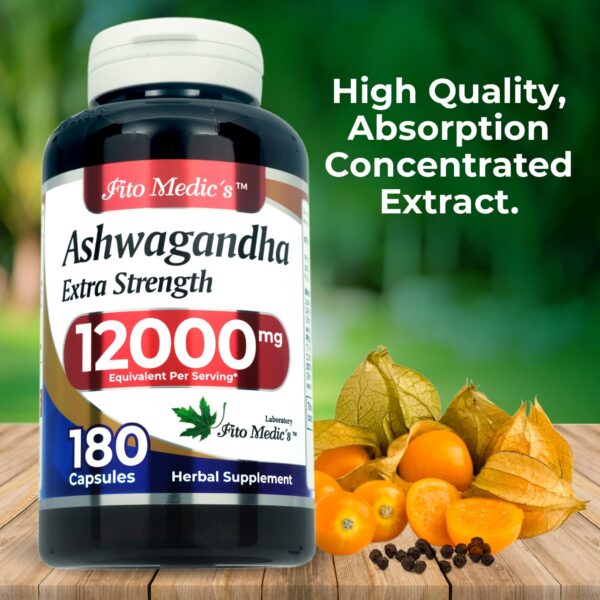 Suplemento orgánico de Ashwagandha FITO MEDIC'S