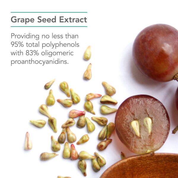 Suplemento orgánico de extracto de semilla de uva Nutricology