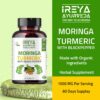 Suplemento orgánico moringa cúrcuma con pimienta negra