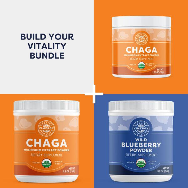 Suplemento orgánico de reishi Vimergy para bienestar y longevidad